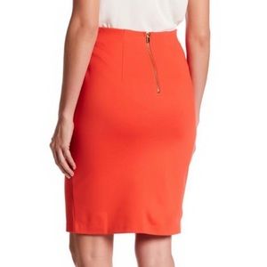 Philosophy orange pencil skirt